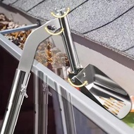 [LH7W]Gutter Scoop Leaf Cleaning Spoon Aluminum Alloy Cleaner Portable Gutter Cleaning Tool Shovel f