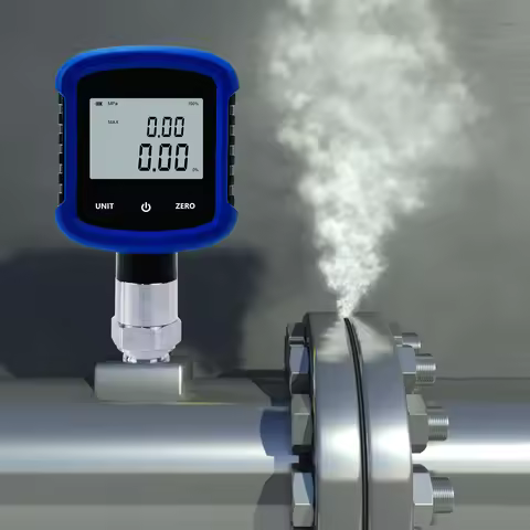 S281 hydraulic digital pressure gauge, Bluetooth connection, G1/4 ", 1/4NPT thread 60-10000psi six r