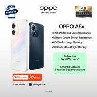 OPPO A5x / 6000mAh Battery + 45W SUPERVOOC / Snapdragon® 6s 4G Gen1 Mobile Platform / IP65 Rating / 