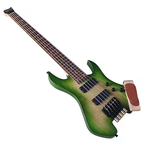 New Headless Electric Bass Guitar 4 Strings 5 Strings Headless Guitarra Solid Ashwood Body 41 Inch B