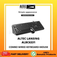 ALTEC LANSING COMBO WIRED KEYBOARD + MOUSE ALBC6331