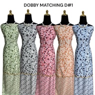 KAIN PASANG SUTERA DOBBY SULAM TENUN BIKU BIDANG 45 KAIN ELA COTTON SILK EMBROIDERY JACQUARD EMBOSS 