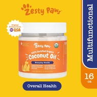 Zesty Paws Coconut Oil 16oz/453g(EXP:08 2027)