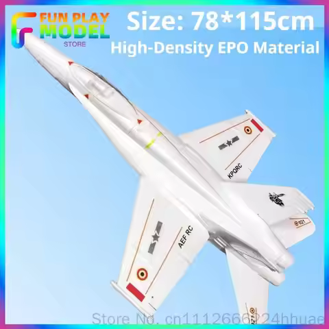 Kpq Rc F18 Super Hornet Rc Fighter Aircraft 70mm Edf Epo Foam Fixed Wing Model Plane Adult Hobby Ass