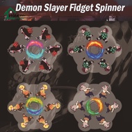 Demon Slayer Running Fidget Spinner Hand Top Spinners Glow Figet Spiner Stress Relief Adult Kids Toy