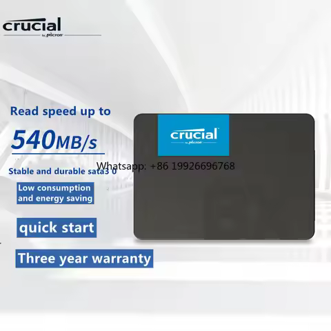 Crucial 1TB SSD Sata3 0 Interface Bx500 Series High-speed Read-write Three-year Warranty Originally 