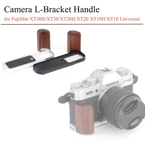 Solid Wood Handle for Fujifilm XT30II/XT30/XT20II/XT20 XT10II/XT10 Camera L-Bracket Handle Vertical 