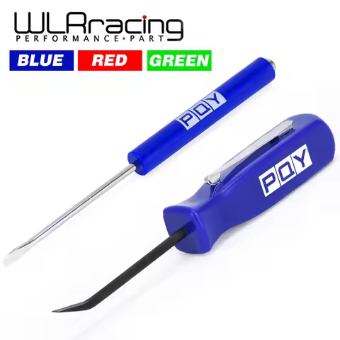 Mini Pocket Clips Screwdriver Strong Magnetic Slotted + Pocket Pry Bar Short Angled Operating Handy 