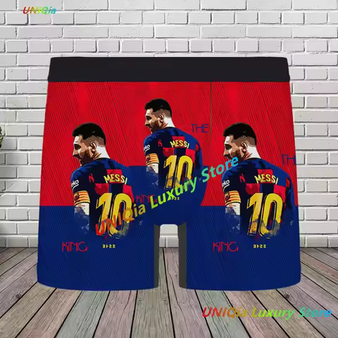 （Miniso）Football Underwear Fashion Missi Ventilate Men Underwear Men briefs Cartoon Men Underwear Cl