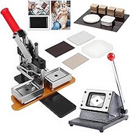 80 * 53mm/50 * 50mm Photo Magnet Machine, Diy Fridge Magnets Pin Maker Machine, Button Badge Maker w