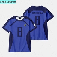 Anime Blue Lock Gagamaru Jersey 3D Print Short Sleeve T Shirts Women Men Boys Girls Kids Cosplay Gra