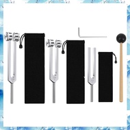 (ABRY) Tuning Fork Set (128Hz 256Hz 512Hz) Tuning Forks for Chakra/ Healing/ Sound Therapy Instrumen