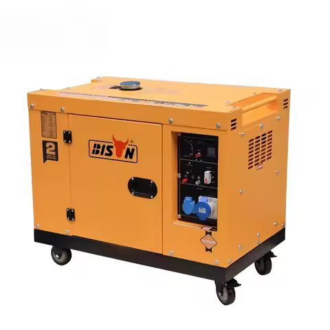 Bison Small Portable Ac 12v 7.5 Kw 3kva 5kva 5000 Watt 110v 220v 380v Electric Manual Start 5kw 3 Ph