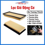 Lọc gió động cơ dành cho xe Toyota Vios Altis Yaris 2014-2020 Mã 17801-0Y040 lọc sạch không khí tiết