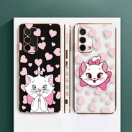 Cute Cat Disney Marie E-TPU Phone Case For OPPO A79 A75 A73 A54 A35 A31 A17 A16 A15 A12 A11 A9 A7 A5 AX5 F11 F9 F7 F5 R17 Realme C1 Find X3 Pro Plus S E K X