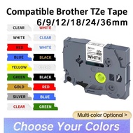 Compatible Brother P-touch Lable Tape TZE TZ 231 221 251 261 Laminated Labeling Maker Ribbon, for Pt