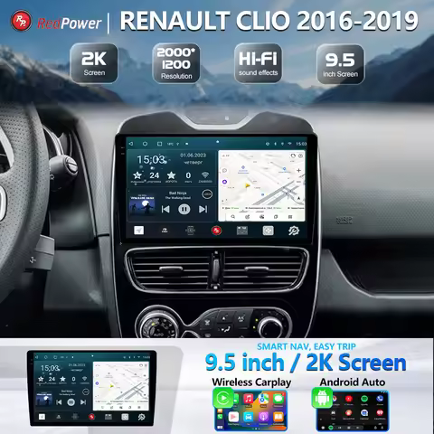 Redpower HiFi car radio for Renault Clio 2016-2019 Android Car DVD screen CarPlay DSP audio video