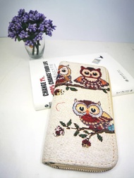#MSIA# OWL PURSE WITH ZIP LONG PURSE MULTI USE BAG WANG PANJANG SERBAGUNA BURUNG HANTU 9CMX18CMX2CM