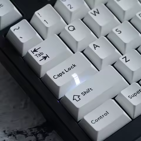 ECHOME Bow Wob Lamp Cap PBT Keyboard Cap Frosted Translucent Cherry Profile KeyCap for Mechanical Ke