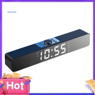 SPVPZ Bluetooth 50 Wireless Rechargeable LED Bar Alarm Clock Speaker Music Player