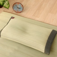 池彥IKEHIKO 日本製藺草蓆清涼除臭枕頭30×50CM 深綠色款