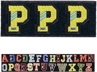 English Letter A-Z Package Tactical Morale Alphabet Patch, Hook and Loop Patch, Embroidered Army Bad