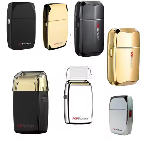 POP Barbers P600 Series Professional Oil Head Electric Hair Clippers Golden Oil Gradient Push Man El