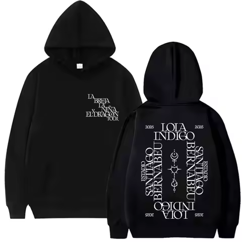 Singer Lola Indigo Tour Album 2025 Merch Hoody Unisex Vintage Oversized Clothing Sweatshirt Hip Hop 