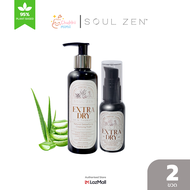 [ 2 ขวด ] Soul Zen สูตร ผิวแห้ง Extra dry skin คลีนซิ่งโฟม โซลเซน ออร์แกนิค ขนาด 200ml +30ml (กดรับค