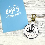 M75-刺繡球隊姓名吊牌 跆拳道 背包掛牌