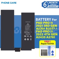 Battery A2369 Compatible For Pad Pro 11 2021 A2301 A2377 A2459 A2460 / Pad Pro 11 2022 A2435 A2761 A