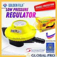 Golden Fuji 182DP LPG Low Pressure Gas Regulator Gas Cylinder Head Kepala Gas Serbaguna Sirim Kepala