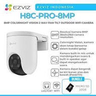 EZVIZ Wireless CCTV Camera H8C Pro 4K 8MP Pant & Tilt CCTV Outdoor Wifi IP Camera Color Night
