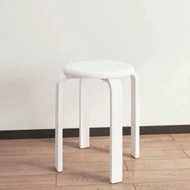 Others - 實木客廳餐椅 家用圓凳 木凳 簡約現代矮凳 可疊放經濟實用小凳子 餐桌（快遞送貨上門）（平行進口）