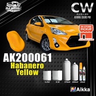 2K Paint 【 AIKKA AK200061 Habanero Yellow】Old School Series Car Motor Paint DIY Aerosol Spray Bottle