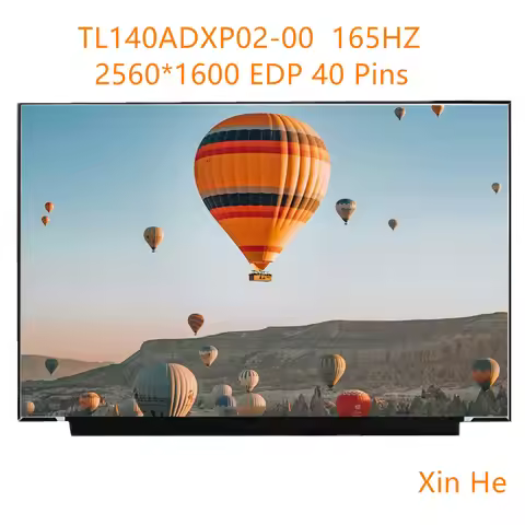 14.0'' 165Hz TL140ADXP02-00 TL140ADXP02 IPS Laptop LCD Screen Panel Matrix 2560*1600 EDP 40 Pins