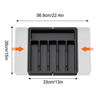 Expandable Utensil Tray Silverware Organizer Adjustable Cutlery Drawer Tray Kitchen Drawer Divider F