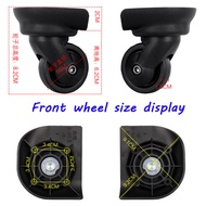 Mute Luggage Wheels F-02/mendoza XR7 HINOMOTO 360° Swivel Replacement for Suitcase Trolley