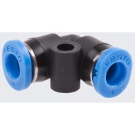 Festo Tube-to-Tube Pneumatic Elbow Fitting Push In 4 mm to Push In 4 mm, QSL Series, 14 bar