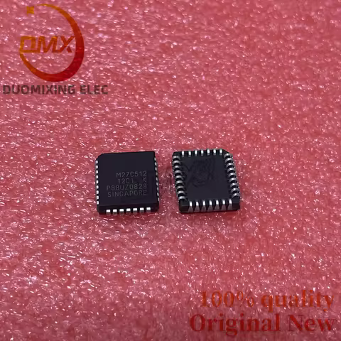 5pieces/LOT 100%New Original M27C512-12C1 27C512 PLCC32 programmable memory chip 512 Kbit (64K x8) U