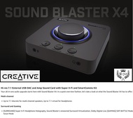 CREATIVE SOUND BLASTER X3 HI-RES 7.1 USB DAC AMP SOUND CARD PS4 PS5 PC - SM SOUND