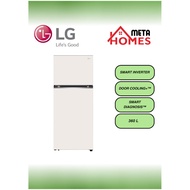 LG 360L 2 Door Top Mounted Freezer (Nature Beige) LG-GN-B332PBGB