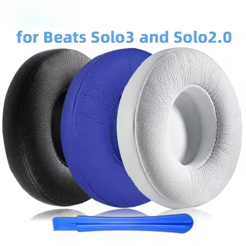 Replacement Ear Pads Cushion for Beats Solo3 Solo2 Headphone Earpads Cover Solo 3 2 Foam Pad Earmuff