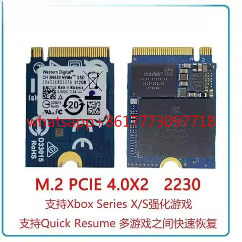 1PCS CH SN530 SN560 SSD 1TB 512GB M.2 PCIE 4.0X2 2230 Solid State Drive For Support Xbox Series X/S 
