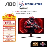 AOC CQ32G4E (180HZ@0.5MS) / CQ32G3SE (165HZ @1MS) Curve Gaming Monitor (31.5" VA QHD/180HZ/0.5MS/AMD
