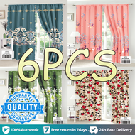 6PCS Curtains For Windows 100*210cm Kurtina Sa Bintana Curtains Sale Free Shipping Curtain 3 For 100