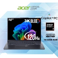 [AMD Ryzen AI 7 350] Swift Go 16 Copilot+ PC | SFG16-61 16" 3K OLED IPS Display Laptop | 16/32GB RAM