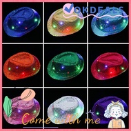 OKDEALS Jazz Hat Unisex Light Up Dress Dance Party Led Fedora Trilby