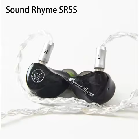 Sound Rhyme SR5S--HiFi Earphones 4BA+1 Dynamic Driver Hybrid Upgrade Earbuds IEMs Wired In-ear Earph