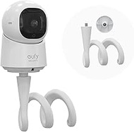 Flexible Mount for eufy Indoor Cam E30/C210/C220, No-Drill Mount Covered by Silicone to Protect Furn